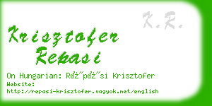 krisztofer repasi business card